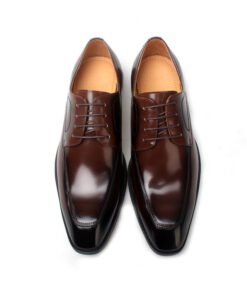 Luxury Handcrafted Genuine Leather Lace-Up Oxford Shoes for Men
