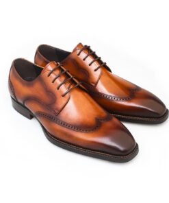 Alternative view of Black Handcrafted Wholecut Oxford Dress Shoes for Men