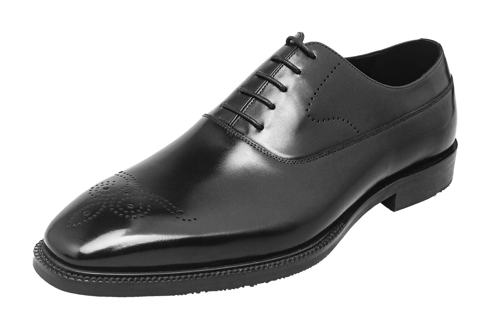 Brown Hand-Dyed Patina Wholecut Oxford Shoes for Men - Image 3